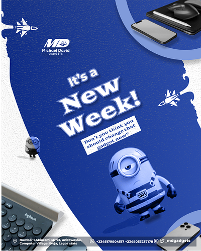 NEW WEEK graphic design