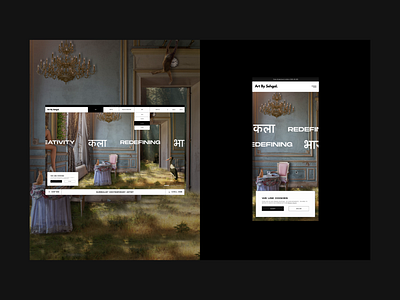 Art By Sehgal - client work after effects animation art website branding creative design digital digital design india isha sharma layout modern responsive design typography ui uxui web design web page website website design