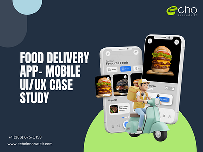 food delivery app- mobile ui/ux case study graphic design ui