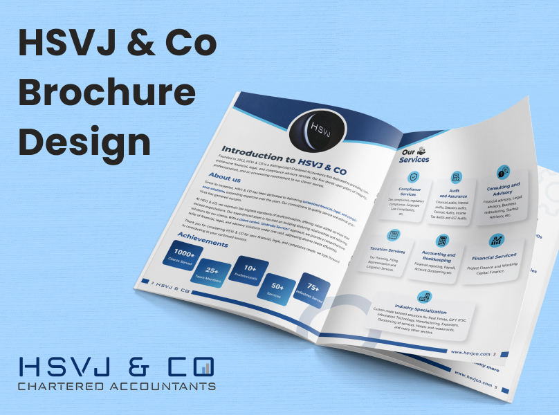 HSVJ & CO Brochure Design branding ui