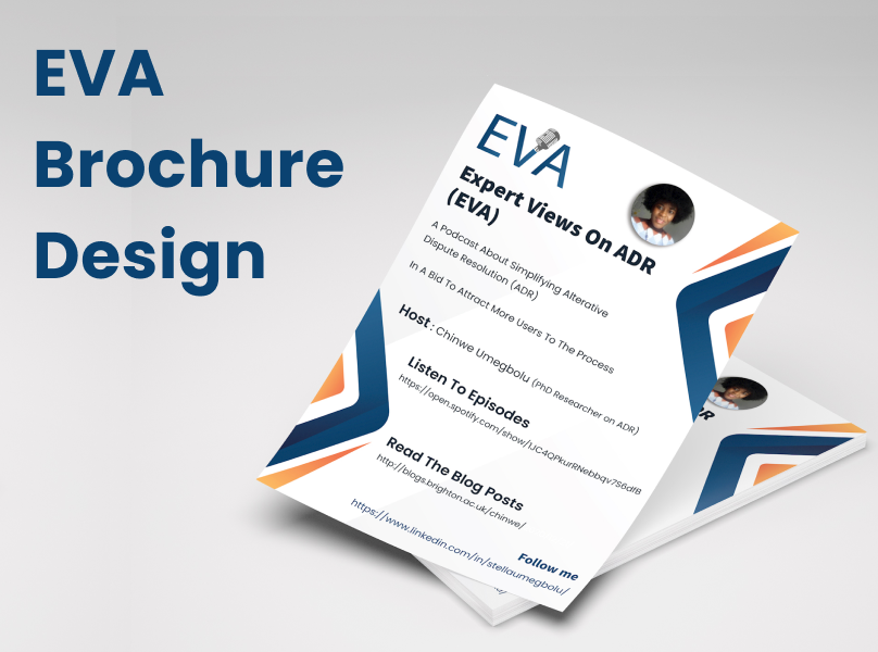 EVA Brochure Design graphic design ui