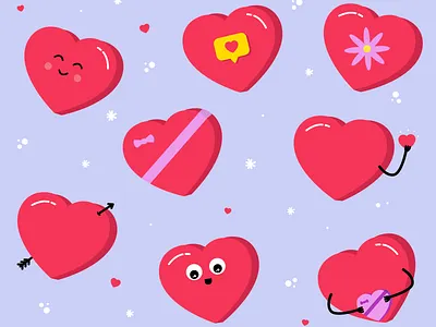 Love is... adobe illustrator hearts illustration love love heart valentines valentines day