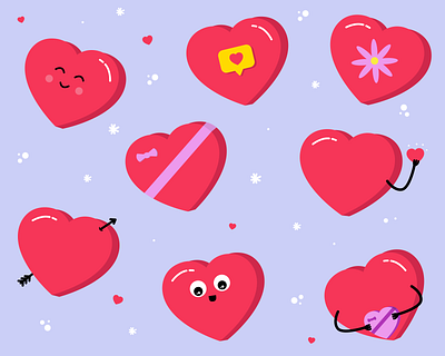 Love is... adobe illustrator hearts illustration love love heart valentines valentines day