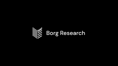 Borg Research & Borg Security – Sharp Vector Logo + Branding advertising and black bnw branding clean design figma flat light logo modern sharp vector white