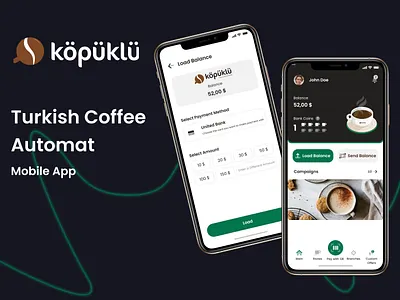 Köpüklü - Turkish Coffee Vending Machine Project coffee coffee app coffee bank design mobile app mobile ui ui ui design ux ux design