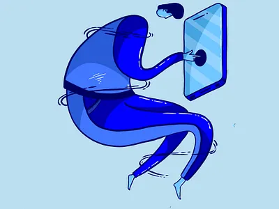 Interactive Touch floating illustration interaction interactive interactive with phone phone playing with phone touch