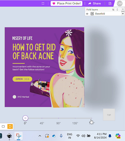 Cosmetics D2C 3D Brochure 3d design branding graphic design illustration