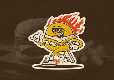 Hot Burger character hot burger