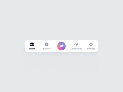 Tab Bar / Light Mode bar blockchain chart coin crypto design finance ios navigation tab tabbar ui user interface