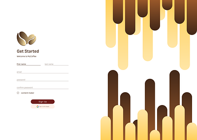 Get started in the My Coffee branding ui