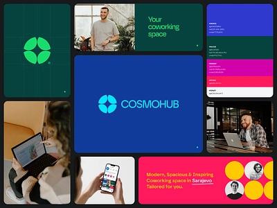 Cosmohub - Brand identity brand guidelines brand identity branding corporate identity coworking coworking space freelance graphic design identity design logo design logotypte visual identity