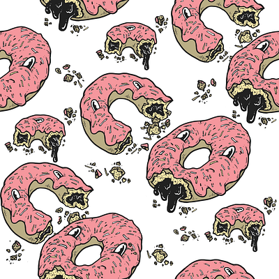 Doughnut Pattern design illustration pattern shirt