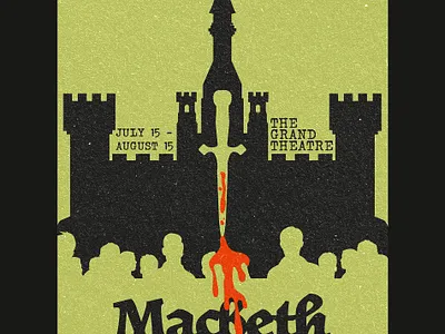 POSTER DESIGN FOR MACBETH PLAY graphic design macbeth play poster poster design posters