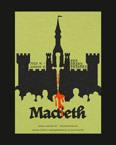 POSTER DESIGN FOR MACBETH PLAY graphic design macbeth play poster poster design posters