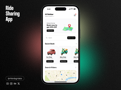 Ride Sharing App app branding design figma graphic design illustration logo ui ux vector