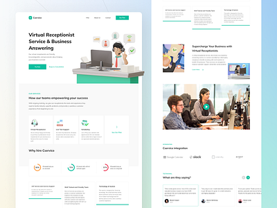 Normaland - Customer Service Landing Page 3d landing page clean communication company crm customer experience customer service customer support hero landingpage landingpage ui minimal saas services startup ui ui design uikit ux design webdesign