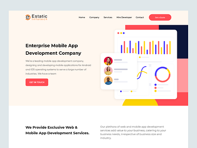 Digital Agency Landing page Design branding design dribbble illustration landing page design landing page ui landing ui landing ux logo saas services ui ux