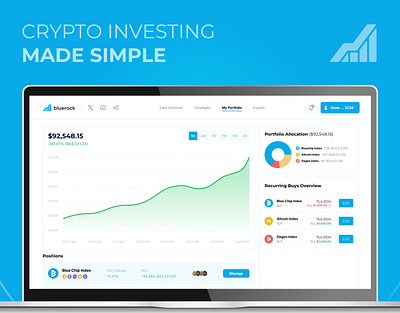 Permissionless Crypto Index Investing bitcoin blockchain clean design clean ui crypto crypto dashboard crypto index crypto indices crypto investing decentralized defi ethereum investing newbie crypto permisionless ui uiux ux