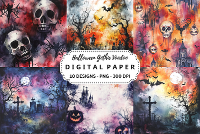 Halloween Gothic Voodoo Background tumbler wrap