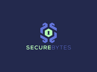 SecureBytes modern and clean logo design branding cybersecurity datasecurity graphic design logo minimalistdesign startuplogo