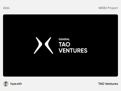 GENERAL TAO VENTURES - Brand Logo bitcoin blockchain brand branding btc crypto design icon logo minimal minimalist nft ui ventures web3