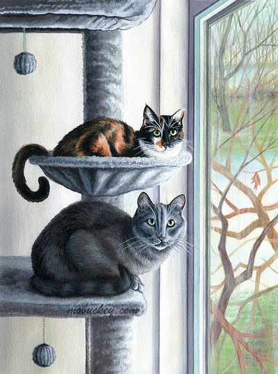 Cat TV Pet Portrait | Gouache Paint Illustration animals art art prints artwork cat cat art cats commissions freelance gouache illustration illustrator paint painter painting pet pet portrait pets wall art watercolor