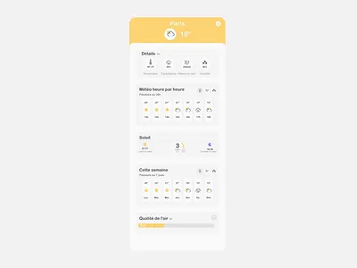 Simple meteo app design figma meteo mobile mobile app ui ux weather