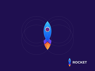 Rocket logo colorful art branding colorful company design drawing fire graphic design icon illustration logo mark mascot media rocket speed star vector