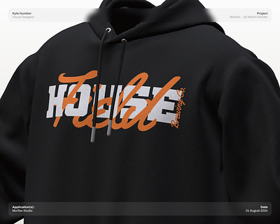 Field House Merch Concept 3d design 3d mockup apparel graphic design merch mockup morflax typography