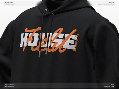 Field House Merch Concept 3d design 3d mockup apparel graphic design merch mockup morflax typography