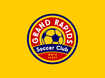 Grand Rapids SC: Logo Proposal branding contest football futbol grand rapids grand rapids football club grand rapids sc graphic design grfc grsc logo michigan midwest primary slogan soccer soccer club sports yellow