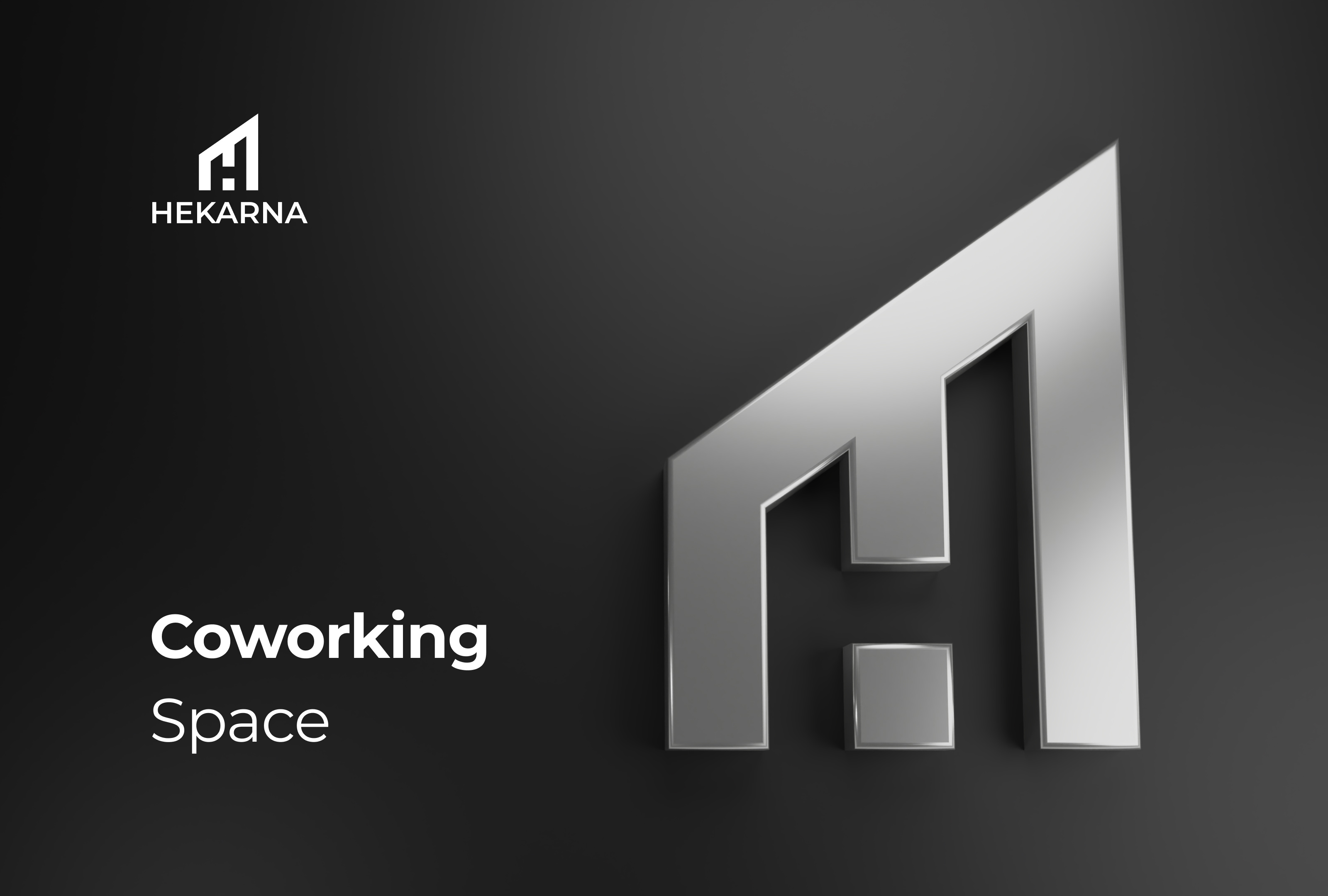 Coworking Space Brand 3d blender brand brand guidelines branding logo logotype symbol