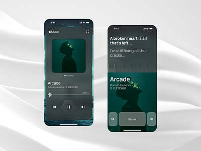 Apple Music - Re-imagined app design apple music design figma framer framer designer ios music app product design ui ui design uiux designer user experience ux web design