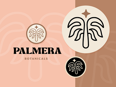 Palm Tree Logo badge botanical circular desert guide icon illustration line art logo logo design logos monoline natural nature palm palm tree plant plants seal star