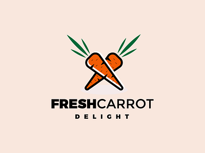 DELIGHTFRESHCARROT LOGO bird logo branding carrot logo carrot vector delightfreshcarrot design graphic design illustration logo