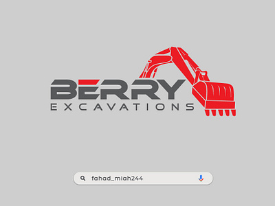 Corporate brand identity design for BERRY EXCAVATIONS brand guidelines brand guidelines template brand identity branding business card email signature excavation logo excavations fahad miah244 graphic design latterhand design logo premium logo