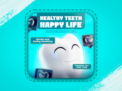 Modern Dental Social Media Poster Designs! dental service posters