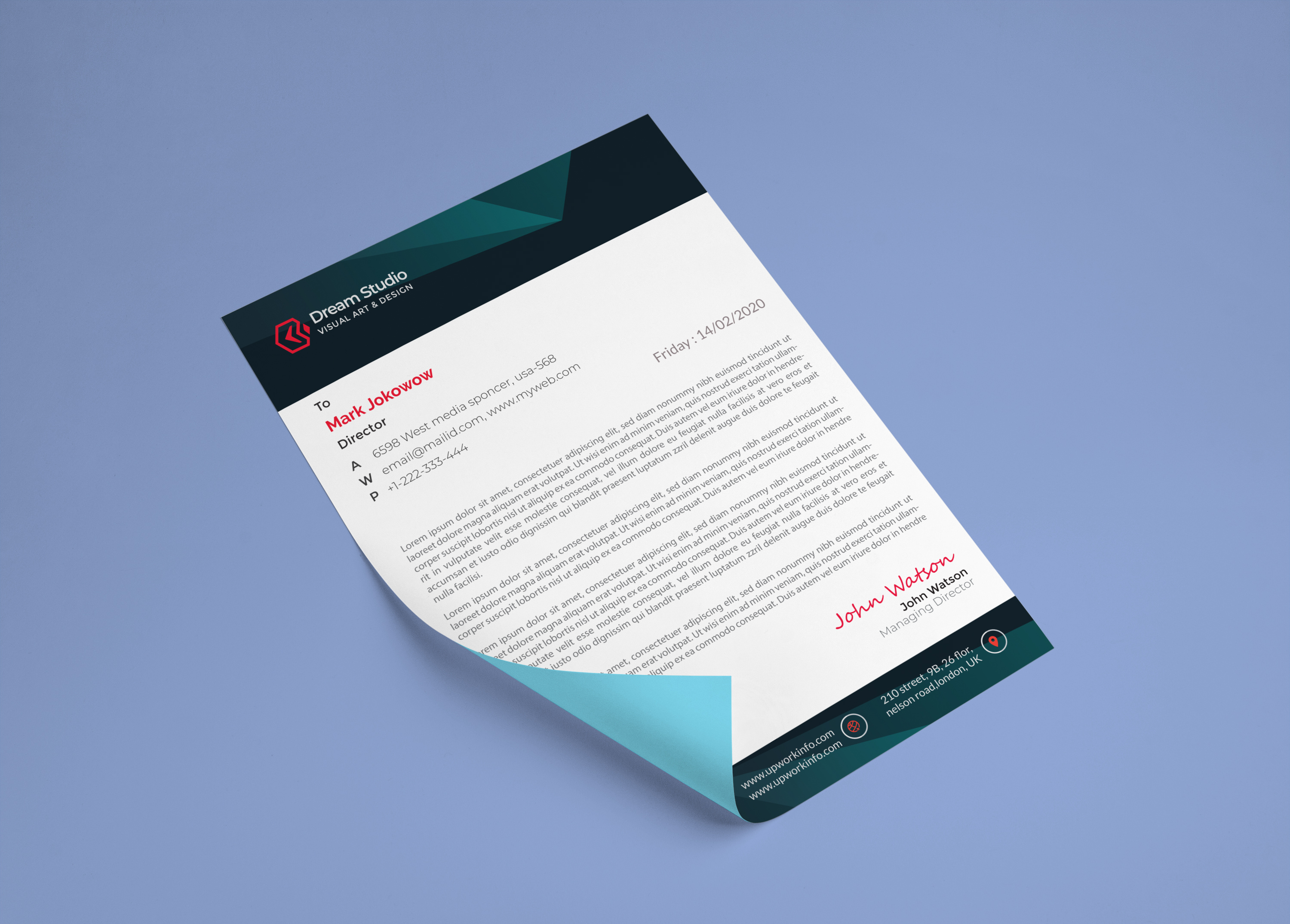 Example of Letterhead Design
