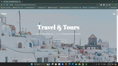 Travel Guide Website bootstrap5 css html javascript web design web development