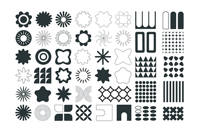 Brutalist Geometric Shapes abstract basic brutalism brutalist collection design geometric geometry graphic icons illustration minimal modern modernism monochrome neo geo pattern shape symbol vector