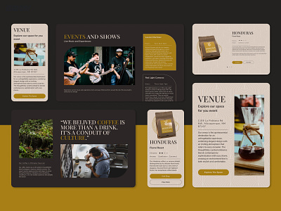 Slosh Coffee UX / UI / Pages coffee coffee shop design layout spline web design webflow website