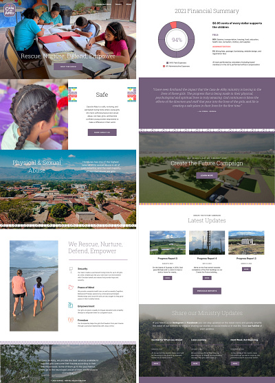 Casa de Abby NPO Website Design honduras non profit web design website