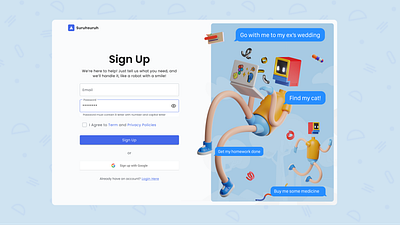 Sign Up dailyui design signup ui uiux webdesign