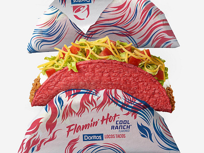 Limited Edition Taco Packaging for Taco Bell fast food food packaging illustration packaging packaging design qsr quick service restaurant taco bell taco wrap