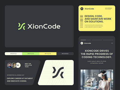 XionCode Logo Design abstract arrows brand identity branding code coder coding development fintech letter mark monogram logo logo design mark programmer programming software logo symbol tech technology visual identity