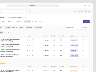 Project Management Web App Dashboard SaaS app b2b clean cloud based dashboard desktop enterprise management modern pm product design project management saas software task ui ui elements ui kit ux web app