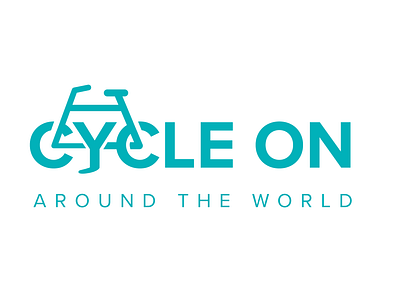 CycleOn app bicycle bike branding cycle design flat graphic design illustration illustrator logo typo typography vector