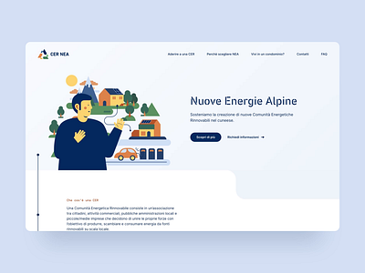 Website Design for CER Nuove Energie Alpine animation design illustration illustrator motion graphics ui ux web design webflow website