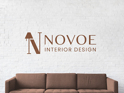 Novoe Interior Design Logo classy design green interior logo new sleek