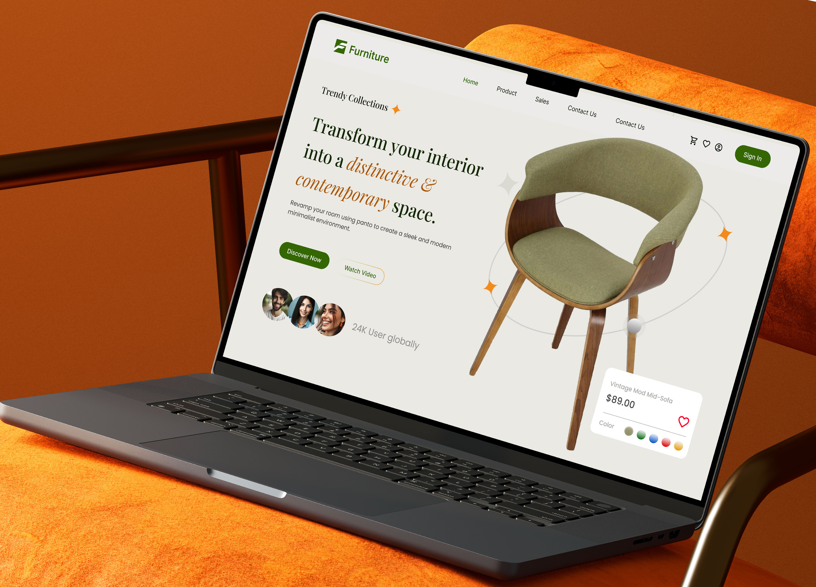 Furniture | eCommerce Hero Section UI/UX Design . chair website e commerce landing page e commerce website ecommerce furniture furniture hero section furniture landing page furniture website hero section landing page modern design product ui uiux user friendly design user interface design ux